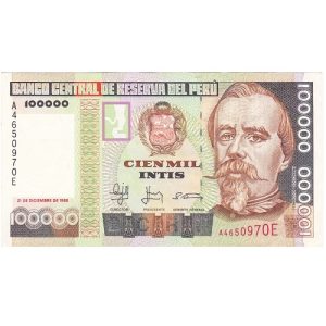 100000 INTIS - FRANCISCO BOLOGNESI (UNC)