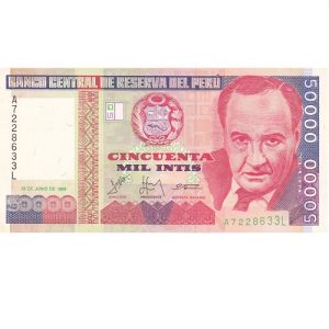 50000 INTIS - VÍCTOR RAÚL HAYA DE LA TORRE (UNC)
