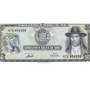 CINCUENTA SOLES DE ORO - TÚPAC AMARU II (CIRC)