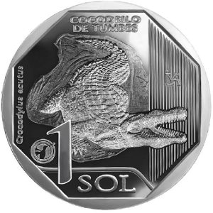 UN SOL - COCODRILO DE TUMBES (UNC)