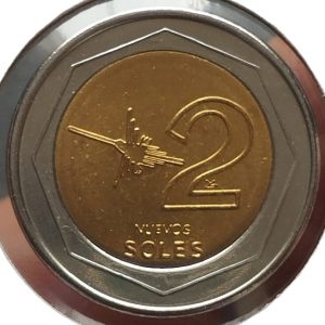 DOS NUEVOS SOLES - LÍNEAS DE NAZCA EL COLIBRÍ (UNC)