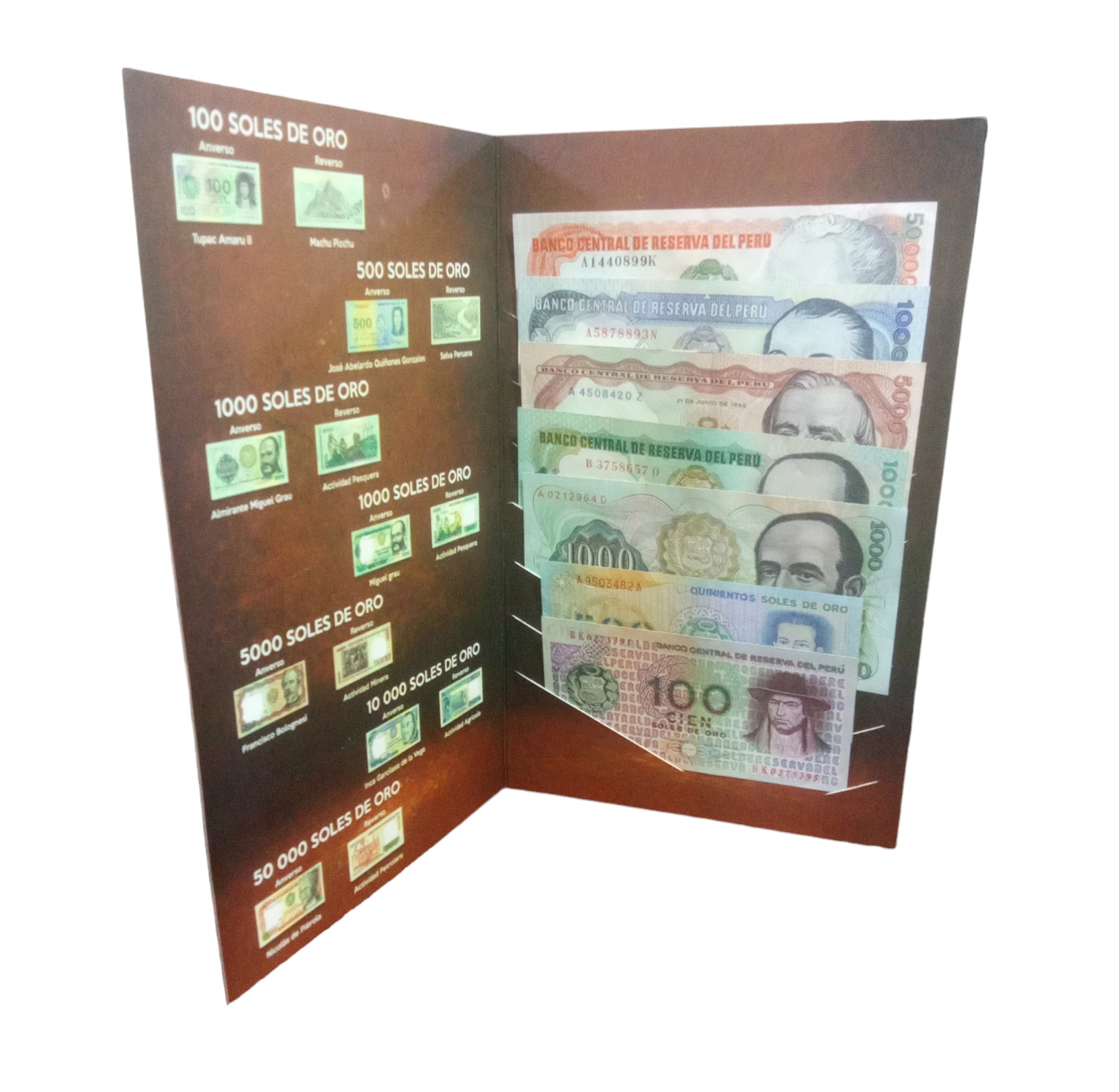 COLECCIONADOR DE BILLETES SOLES DE ORO 1976-1985 CON BILLETES CIRC - Imagen 2