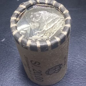 CARTUCHO X 20 MONEDAS DE UN SOL - OSO ANDINO DE ANTEOJOS (UNC)