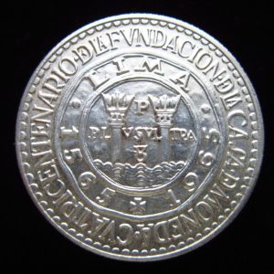 VEINTE SOLES DE ORO - IV CENTENARIO FUNDACIÓN DE LA CASA NACIONAL DE MONEDA (UNC)