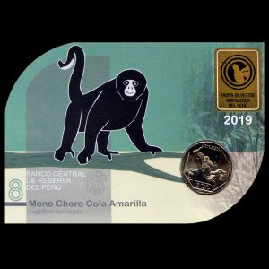 UN SOL - MONO CHORO COLA AMARILLA - BLISTER (UNC)
