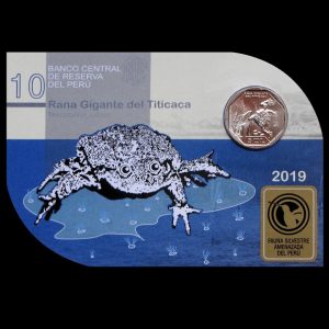UN SOL - RANA GIGANTE DEL TITICACA - BLISTER (UNC)