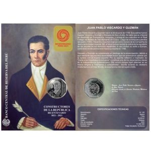 UN SOL - JUAN PABLO VIZCARDO Y GUZMÁN - BLISTER (UNC)