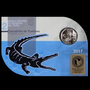 UN SOL - COCODRILO DE TUMBES - BLISTER (UNC)
