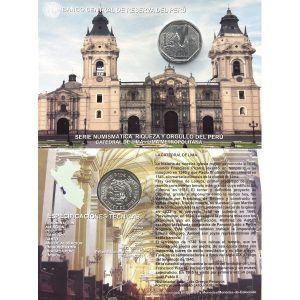 UN NUEVO SOL - CATEDRAL DE LIMA - BLISTER (UNC)