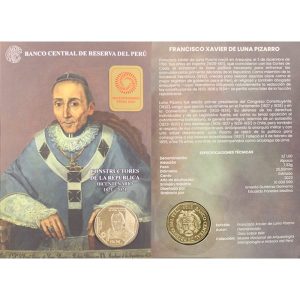 UN SOL - FRANCISCO XAVIER DE LUNA PIZARRO - BLISTER (UNC)