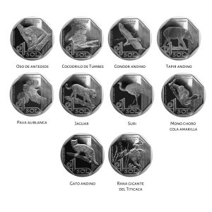 SERIE NUMISMÁTICA FAUNA SILVESTRE AMENAZADA DEL PERÚ 2017-2019 (UNC)