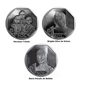 SERIE NUMISMÁTICA LA MUJER EN EL PROCESO DE INDEPENDENCIA DEL PERÚ 2020 (UNC)