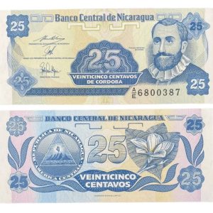 NICARAGUA - 25 CENTAVOS DE CÓRDOBA (UNC)
