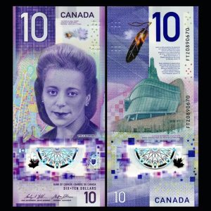 BANKNOTE CANADA 10 DOLARES CANADIENSES VIOLA DESMOND 2018 P#113 UNC