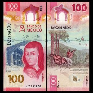 MEXICO - 100 PESOS MEXICANOS - SOR JUANA INES DE LA CRUZ 2022 (UNC)