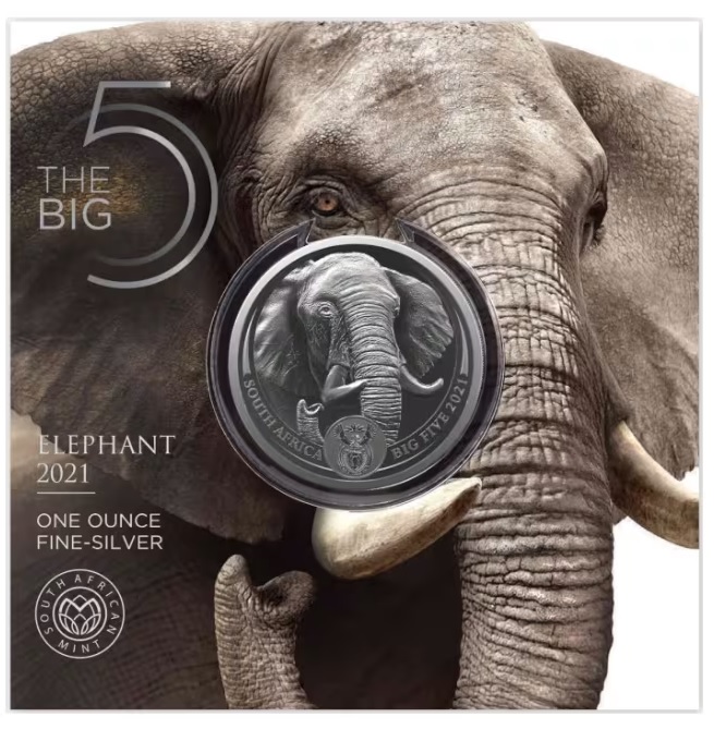 SUDÁFRICA - BIG FIVE II ELEFANTE 5 RAND (UNC)