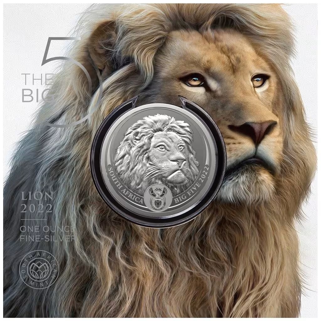SUDÁFRICA - BIG FIVE II LEÓN 5 RAND (UNC)