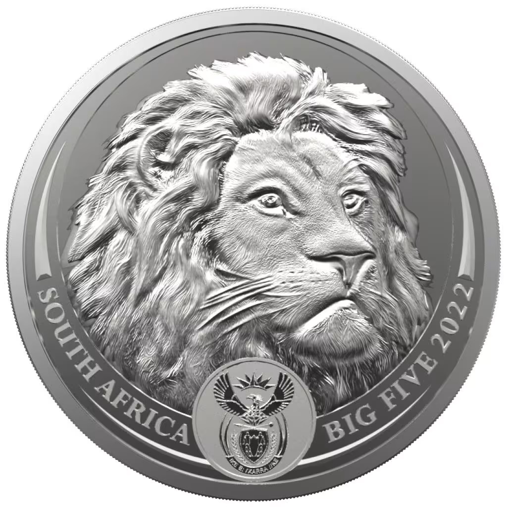 SUDÁFRICA - BIG FIVE II LEÓN 5 RAND (UNC) - Imagen 2