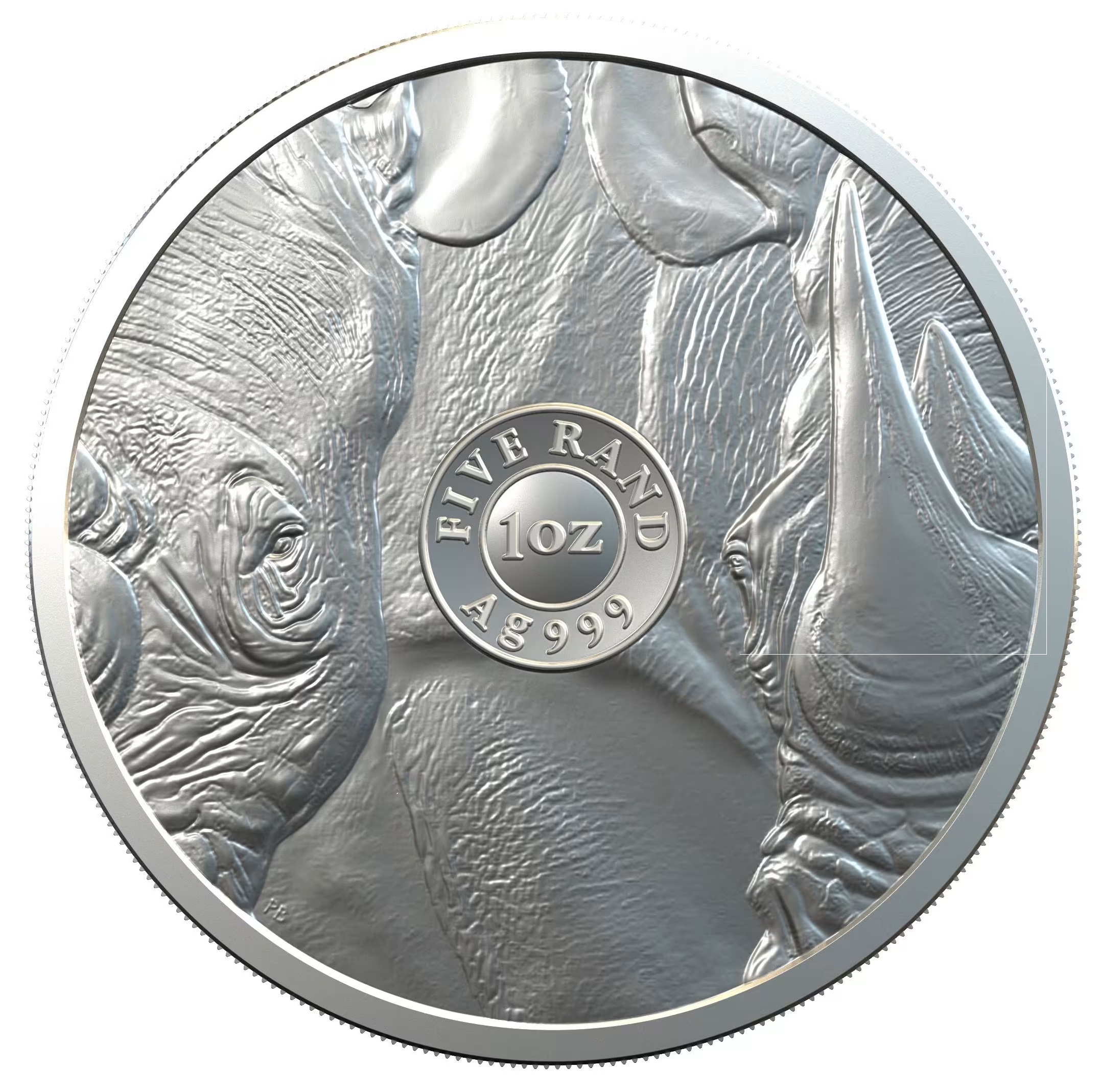SUDÁFRICA - BIG FIVE I RHINO 5 RAND (UNC) - Imagen 3