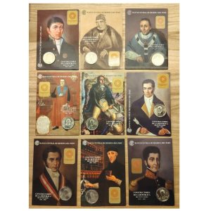 SERIE NUMISMÁTICA CONSTRUCTORES DE LA REPÚBLICA - BICENTENARIO 2020 - 2023 EN BLISTER (UNC)